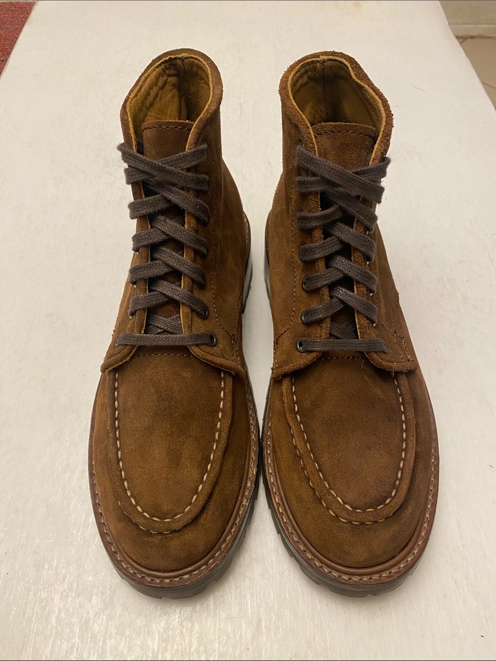 THURSDAY Boot Co. Men's Diplomat Brown “Cinnamon “ Suede Leather Boots Size 6.5
